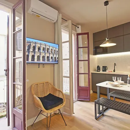 060 - Le Littre - 1 Chambre, Central, Proche Maison Carree, Clim, 4personnes Apartmán *
