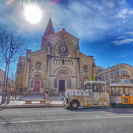 060 - Le Littre - 1 Chambre, Central, Proche Maison Carree, Clim, 4personnes Διαμέρισμα